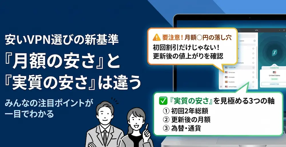 安いVPN選びの新基準_まとめた画像