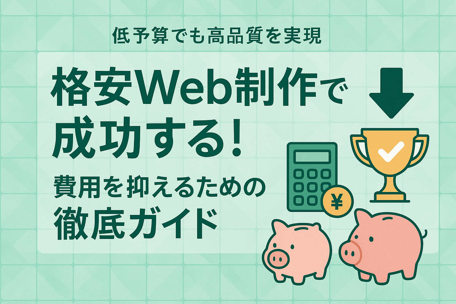 格安Web制作で成功する!費用を抑えるための徹底ガイド